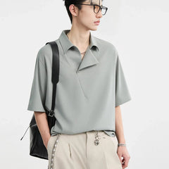 New Men Polo Shirt manSolid Button Down Collar Soft Comfortable Unique Design Slim Fit Breathable Golf Tennis Outdoor Business voguable