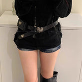 Y2k Aesthetic Belt Bags for Women Vintage Fashion Heart Patchwork Casual Handbags All Match Mini Streetwear Trendy Waist Packs voguable