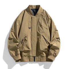 8XL  Autumn Winter Plus Size Jacket Men's Loose Fashion Coat 130kg Bomber Jacket Men Workwear Cargo Jacket High Street Outwear voguable