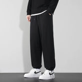 2024 Elegant Fashion Harajuku Slim Fit Ropa Hombre Loose All Match Sport Casual Pants Solid Pockets Straight Cylinder Leggings voguable