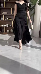 Voguable Summer New Women's Fashion Sweet Style Solid Color High Waist Slimming Sleeveless Dress Women's Wear voguable