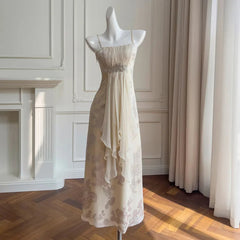 Fashion Women Dress Sleeveless Suspenders Lace Patchwork Brooch Female Summer Party Dresses New Tide 3QW1323 voguable