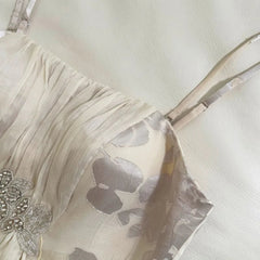 Fashion Women Dress Sleeveless Suspenders Lace Patchwork Brooch Female Summer Party Dresses New Tide 3QW1323 voguable