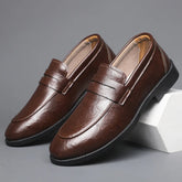 Voguable Lightweight Mens Loafers Summer Solid Color Round Toe Non Slip Comfort Casual Shoes Breathable Driving Office Black Beige voguable