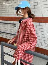 Voguable Casual Plaid Shirts Women Embroidered Dog Loose Long Sleeve Tops Korean Fashion Harajuku Office Lady All Match Button Blouse voguable
