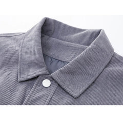 Voguable High-end Men's Corduroy Jackets Autumn Winter Fashion Youth Trend Single Breasted Top Thick Quality Business Coat for Men M-5XL voguable