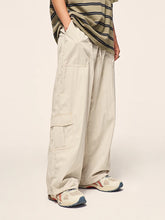 Voguable Cargo Parachute Pants Men Wide Leg Trousers Male Oversize Casual Loose Summer Streetwear Hip Hop Pocket Safari Style voguable