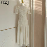 Sleeveless Fashion Women Dress Square Collar 3D Flowers Solid Color Zipper Female Party Dress New Tide voguable