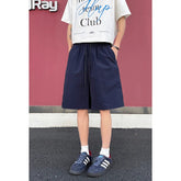 Voguable M-XXXXXL Plus Size Summer Japanese Streetwear Loose Fit Hawaii Shorts with Drawstring Men's Vintage Washed Wide Leg Shorts voguable