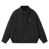 Korean Fashion Men Clothing High-end Short Jackets for Men Spring and Autumn American Zipper Lapel Bomber Jacket Streetwear voguable