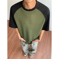 Summer Short Sleeved T-shirt Men Fashion White Casual T Shirt Men Streetwear Korean Pleated T Shirt Mens Top Large Size 4XL voguable