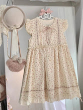 Voguable Floral Print Kawaii Lolita Dress Women Summer Sweet O Neck Lace Ruffle Flying Sleeve Mini Dresses Female Korean Cute Fairy Dress voguable