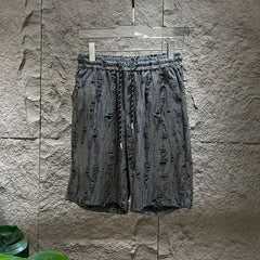 Men's Sleeveless T-Shirt Shorts Set O-Neck Casual Hollow Tank Top + Shorts hole Hollow Quick Male Breathable Vest 2 Piece Set voguable