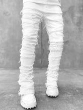 Voguable New Men's Straight-Leg Jeans, Street Fashion Stretch Casual Jacquard Denim, Hip-Hop Street Style Jeans voguable