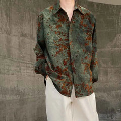 Voguable Trend Men's Printing Shirts Autumn Long Sleeve Top Casual Streetwear Personality Handsome Male Clothing Fashion New voguable