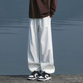 Mens Casual Sweatpants Loose Fit Straight Leg Elastic Hem Adjustable Stretchable Joggers Trousers Outdoor Lounge Comfort Pants voguable