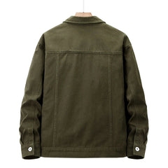 Male American Casual Jackets Versatile Lapel Collars Multiple Pockets Workwear Tops Solid Color High Quality Men's Clothing voguable