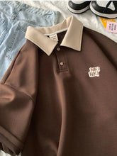 Short-sleeved Shirt Women's Summer Retro Hong Kong Style Top Trendy Design Niche Loose Preppy Simple Letter Shirt voguable