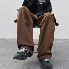 Cargo Pants Women Vintage American Stylish Loose Safari Style Unisex Street BF Fall All-match Harajuku Y2k Spring Trouser Chic voguable