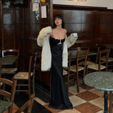 TARUXY Satin Bandage Dress Women Hollow Out Sleeveless Slim Long Dresses Femme Summer Party Elegant Sexy Backless Dress Woman voguable