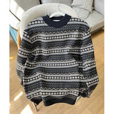 Winter Sweaters Men Slim Fit Warm Fashion Retro Knitted Pullovers Men Korean Casual Long Sleeved Sweaters Mens Jumper Clothes voguable