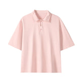 Men Cotton Polo Shirt Summer Breathable Soft Fabric Solid Collared T Shirt Casual Office Wear Classic Design Comfort Fit voguable