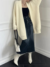 Open Front Knit Cardigan Sweater Women Cozy Plain Shrug Cardi Longline Sweater Jacket Fall Winter Casual Chic Outfit voguable