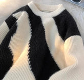 Voguable Women's Thickened Warm Casual Knitwear Sweater Stylish Versatile Autumn Winter Fashion Lazy Style Crew Neck Pullovers voguable