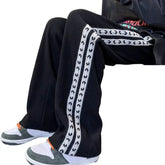 Men Pants Shrink Resistance Absorb Sweat Casual Trousers Drawstring Elastic Waist Waffle Grid Spring Sweatpants Men's Clothing voguable