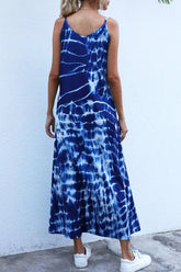 Voguable Women's Sleeveless Tie-Dye Loose Maxi Dress New Export Long Skirt voguable