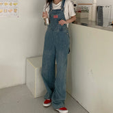 Voguable Casual Denim Jumpsuits Women Autumn New Style Loose Jean Overalls Korean Baggy Wide Leg Rompers Woman voguable
