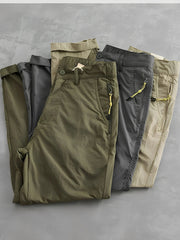 Voguable Outdoor Men's Casual Pants Thin Workwear Loose Fit Quick Dry Straight Leg Trousers Lightweight Windproof Summer Fashion voguable