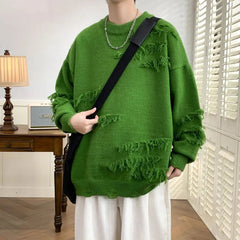 Winter Sweaters Men Warm Fashion Casual Knitted Pullovers Men Streetwear Loose Long Sleeved Sweaters Mens Jumper Clothes M-4XL voguable