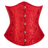 Voguable 10 Colors Can Be Chosen Underbust Jacquard Floral Corset For Women Elastic Boned Waist Slimming Gothic Bustier Gorset Korset voguable