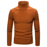 Autumn and Winter Men's Turtleneck Sweater Male Version Casual All-match Knitted Sweater voguable