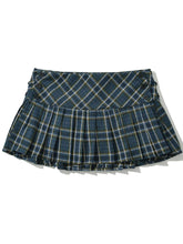 Chu Sau beauty 2024 Women New Fashion Preppy Style Plaid Printed Pleated Mini Skirt Hot Sweet Low Waist Sexy Super Short Skirts voguable