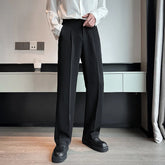 White Gray Black Suit Pants Men Slim Fashion Social Mens Dress Pants Korean Straight Pants Mens Office Formal Trousers M-3XL voguable