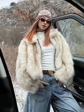 Elegant Faux Fox Fur Coats Women Y2K Winter Thick Warm Casual Plush Jackets Y2K Streetwear All Match Faux Fur Outerwear New voguable