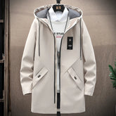 Mens Casual Long Jackets And Coats Hooded Streetwear Hip Hop Windbreaker Outwear gotmes-shop