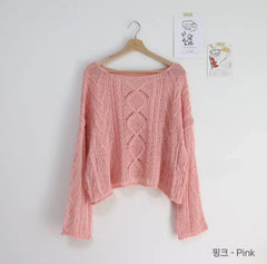 Long Sleeve Crochet Top Cable Knit Summer Beach Bikini Cover Up Crop Pullover Openwork Blouse Women Vacation Boho Outfit voguable