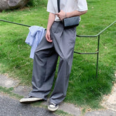 Oversized Black Suit Pants Men Fashion Social Mens Dress Pants Korean Loose Wide Leg Pants Mens Office Formal Trousers M-3XL voguable