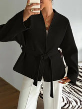 Voguable Autumn/Winter New Women's Fashion Leisure Resort Tie Long Sleeve Suit Coat Women's Wear voguable