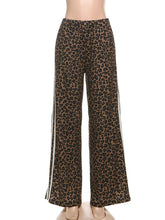 Voguable Casual Leopard Print Pants Women Fall Sporty Patchwork Stripes Autumn Trend Basic Streetwear Hipster Loose Trousers voguable