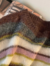 Fall Winter Women Old Money Vintage Jumper Pullovers Mohair Striped Sweater Knitwear 2000s Tide Jerseys Chic Cozy Colorful Warm Pbong