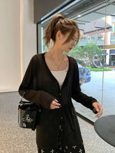 Voguable Solid V-neck Shirt Women Spring Single Breasted Chiffon Loose Slim All-match Sun Protection Thin Breathable Fashion Slim Cozy voguable