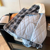 Voguable Short Parkas Women Harajuku Plaid Patchwork Puffer Jacket Korean Pockets Down Coats Winter Fashion Casual Padded Outerwears New voguable