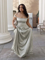 Elegant Solid Color Off Shoulder Fashion Long Dress Women's Backless Sleeveless Party Dresses New Spring Banquet Vestidos