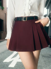 Fashion Solid Gray Pleated Short Skirt 2025 New Spring Summer High Waist A-line Women Skirts College Style Sweet Woman Clothing voguable