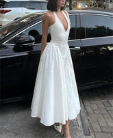 Ladies Summer Evening Party New Fashion Dress Women Sleeveless Backless V-Neck Sexy Maxi Dresses Night Clubwear Female Outfits