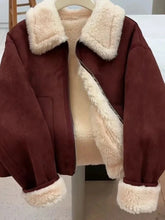 Faux Lamb Suede Jacket Women Winter Warm Long Sleeve Vintage Cotton Coat Korean Casual Lady Thick Long Sleeve Retro Tops voguable